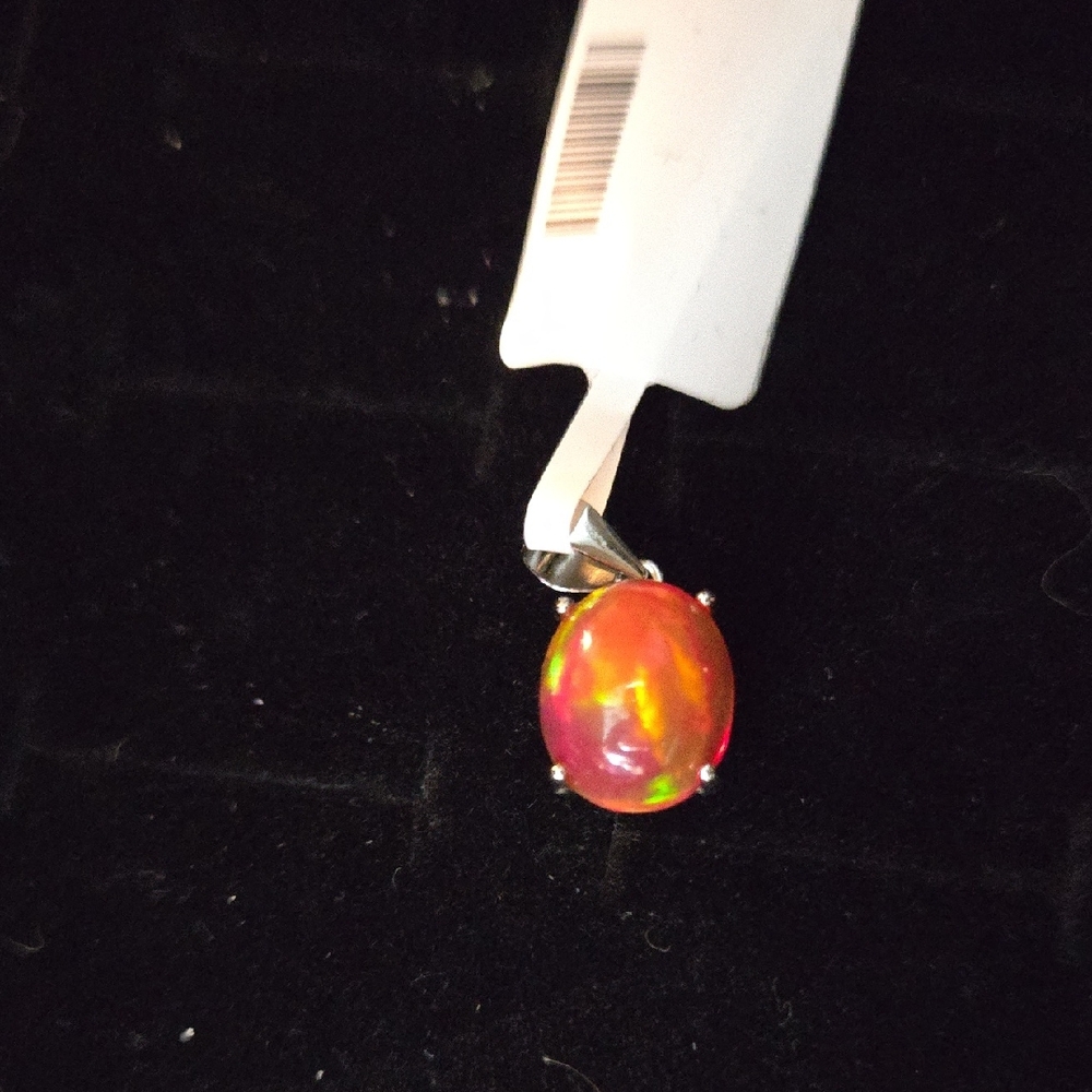 New Ethiopian Orange Opal Pendant